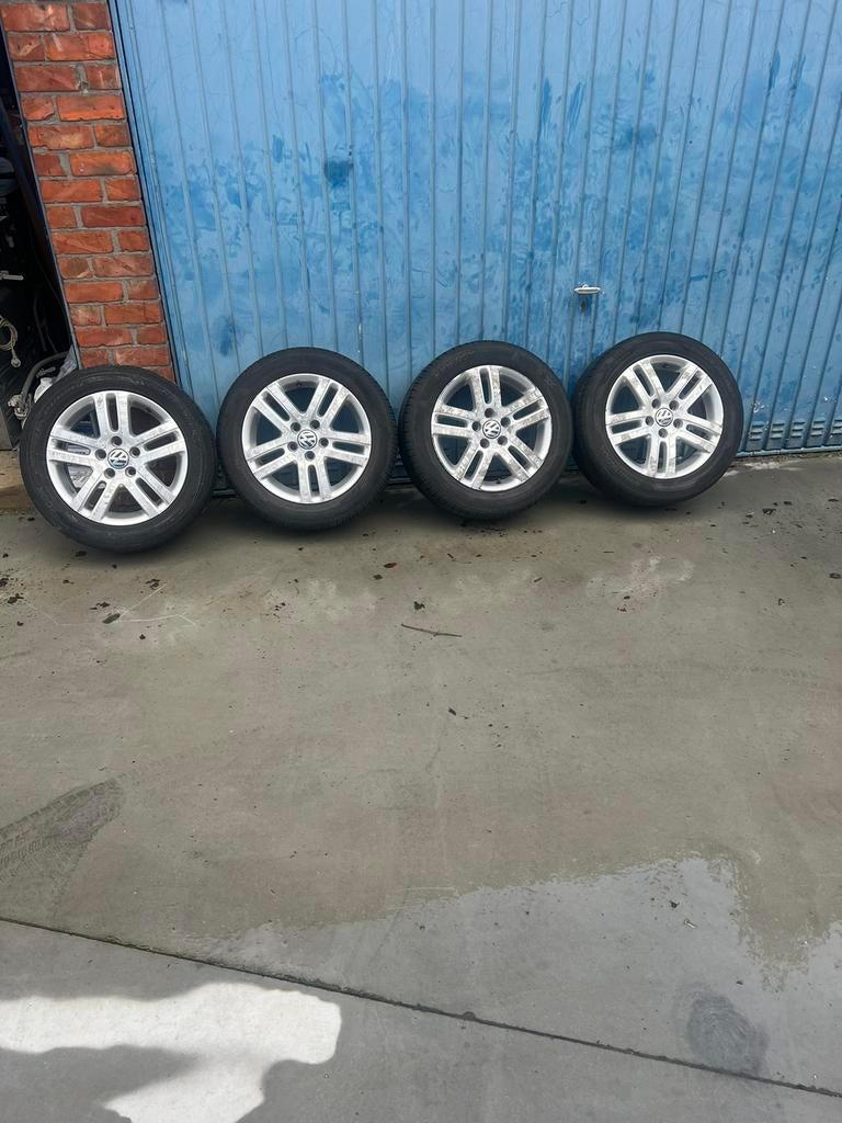 Volkswagen Golf 16 INCH velgen+ banden Hankook set, Enlèvement, 16 pouces, Pneu(s)