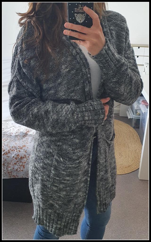 Zwart gemêleerde lange gilet/vest Julia June, Kleding | Dames, Zwart, Maat 42/44 (L), Ophalen of Verzenden, Julia June