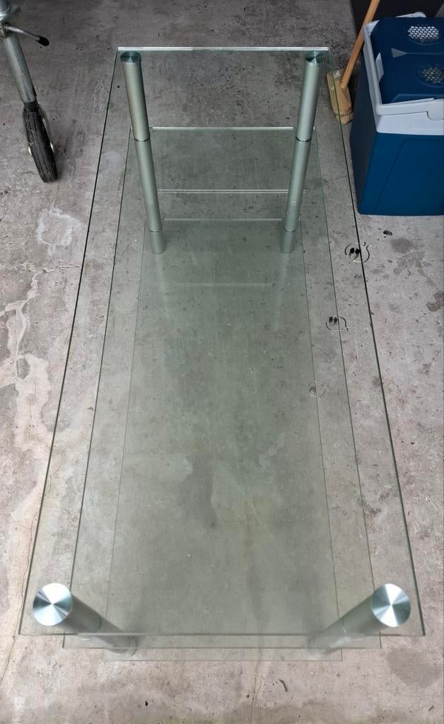 TV Meubel (Glas), Ophalen, Gebruikt, Glas