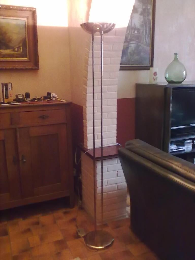 Lampe de sol, Maison & Meubles, Enlèvement, Utilisé, Métal, 150 à 200 cm