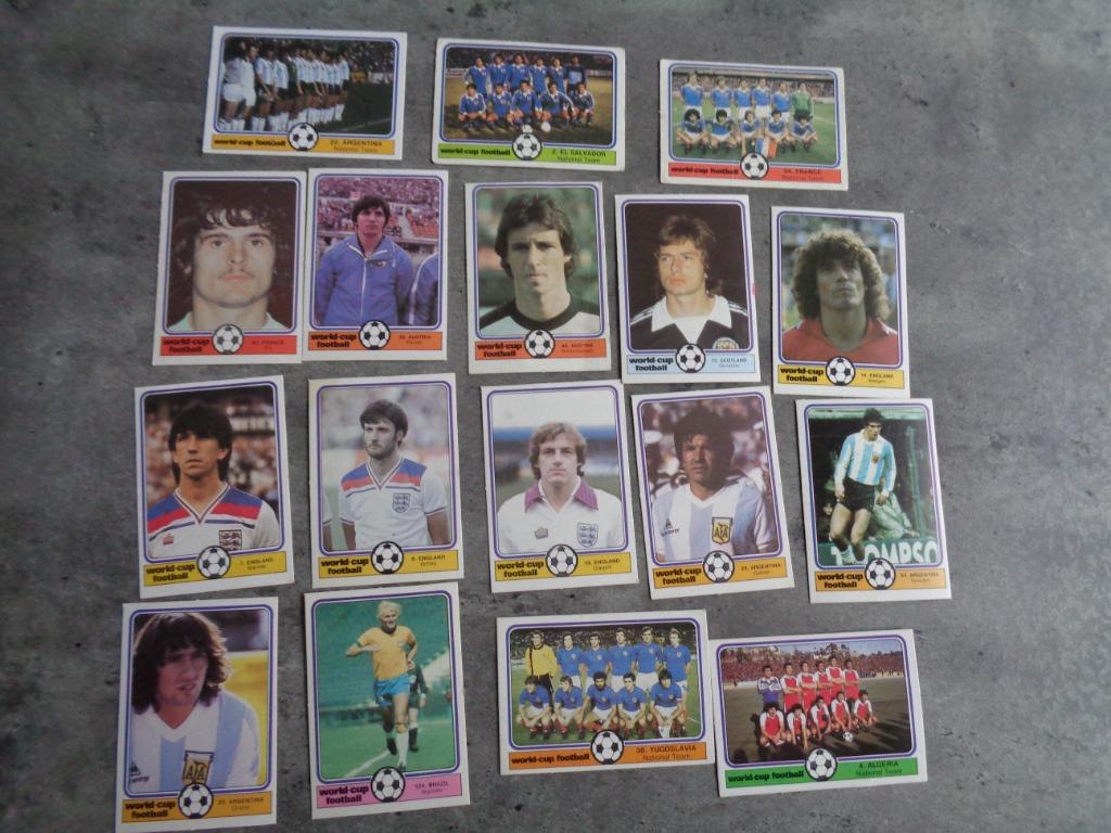 MONTY GUM VOETBAL PLAATJES KAARTEN WORLD CUP 82  ESPANA ANNO, Ophalen of Verzenden