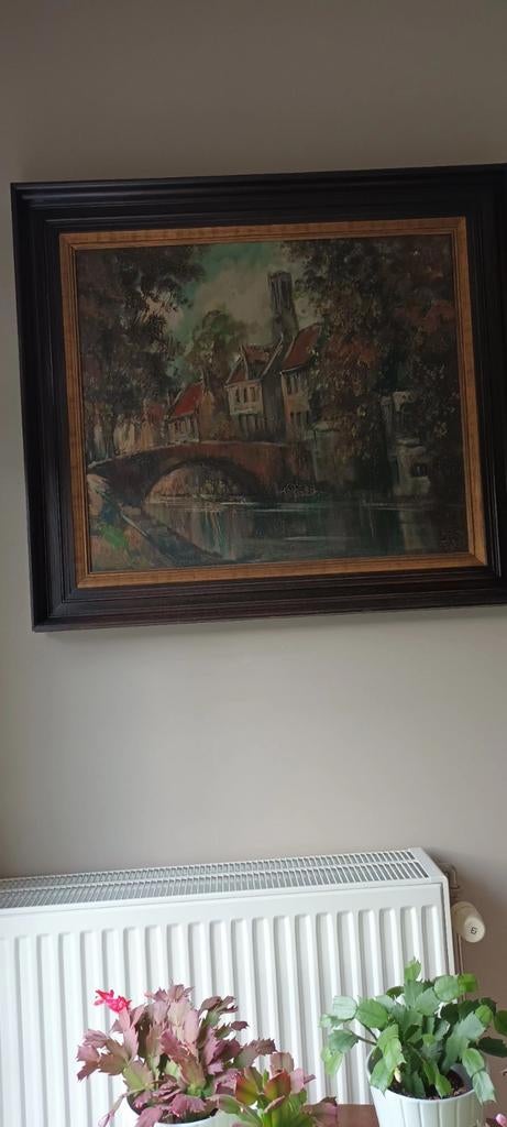 Mooie schilderij van Het Minnewater Van Brugge, Enlèvement