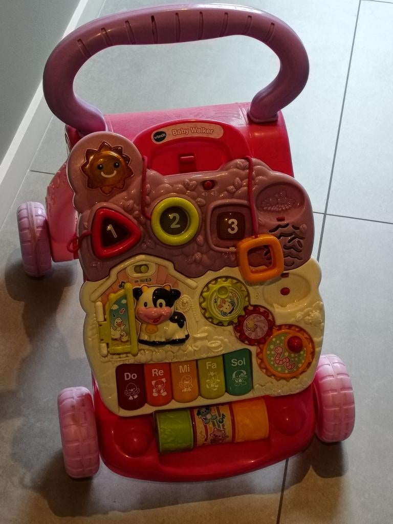VTech babywalker roos, Kinderen en Baby's, Ophalen, Gebruikt