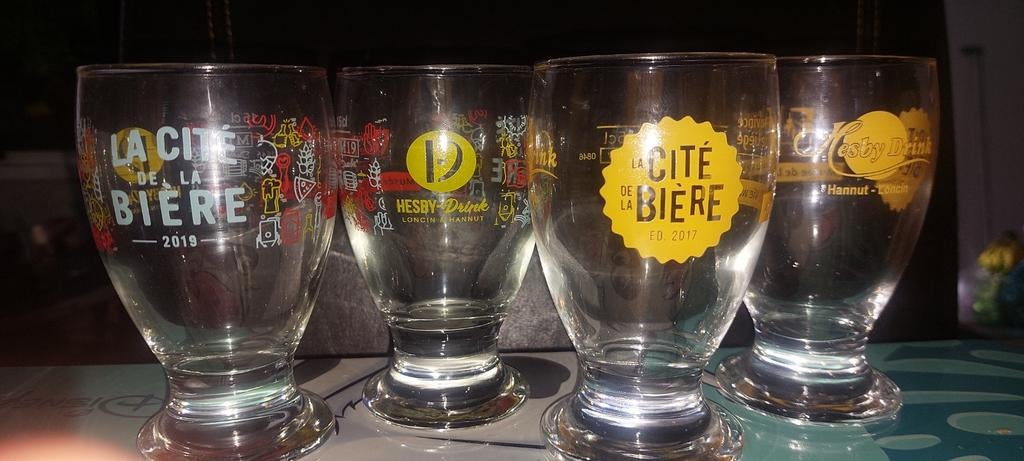 4 verres la cité de la bière, Enlèvement ou Envoi, Comme neuf