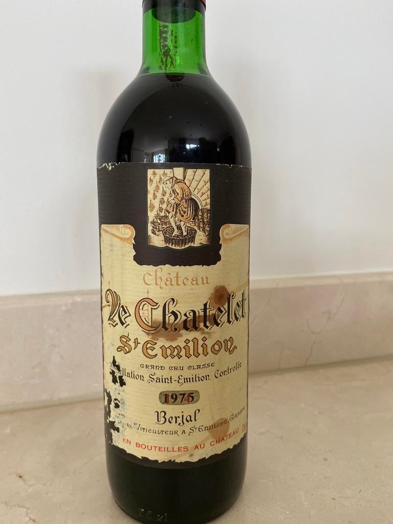 Chateau Le Chatelet Saint Emilion 1976, Ophalen of Verzenden, Zo goed als nieuw