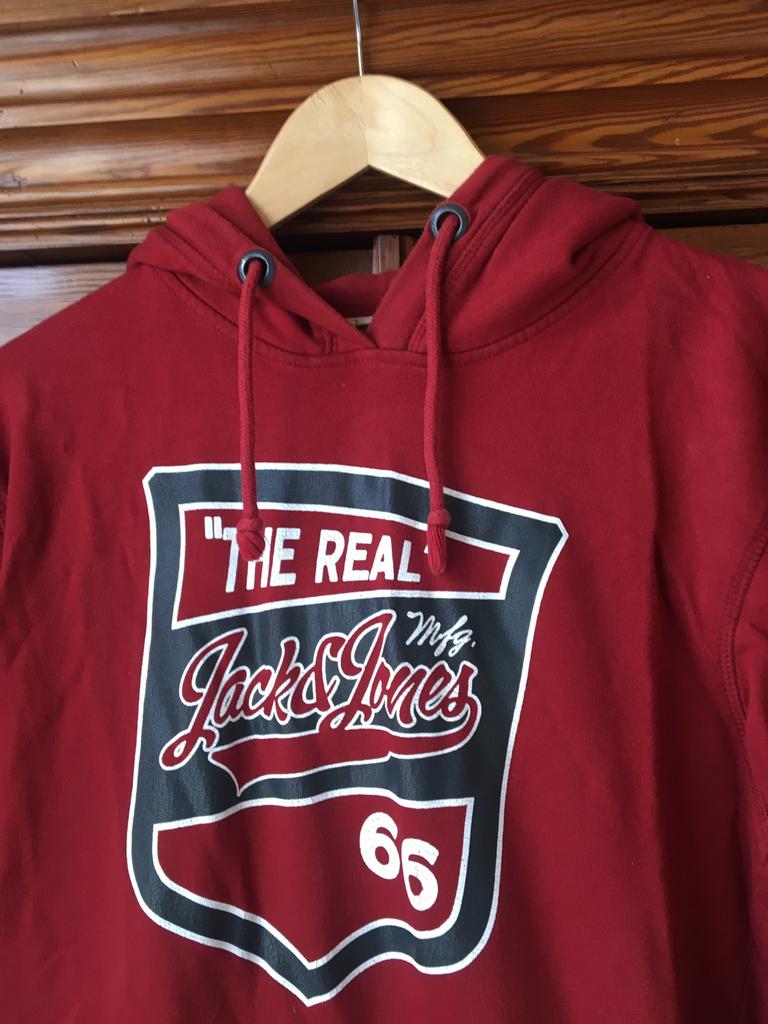 Hoodie van Jack & Jones, Maat 52/54 (L), Ophalen of Verzenden, Gedragen, Rood