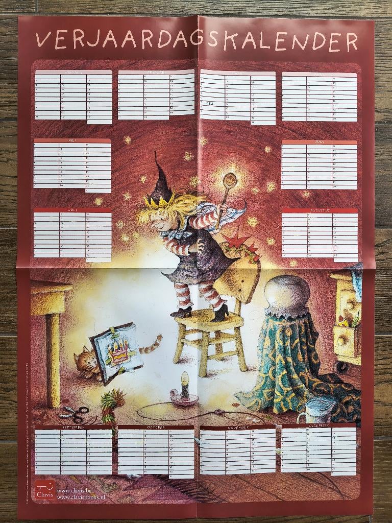 Verjaardagskalender Lotje - Lieve Baeten 70 x 50 cm, Ophalen, Jaarkalender, Nieuw