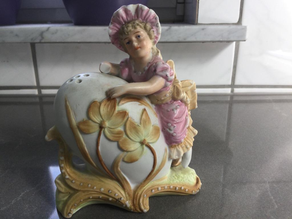Vintage peper- en zoutstel – porselein – romantisch duo, Antiek en Kunst, Antiek | Porselein, Ophalen