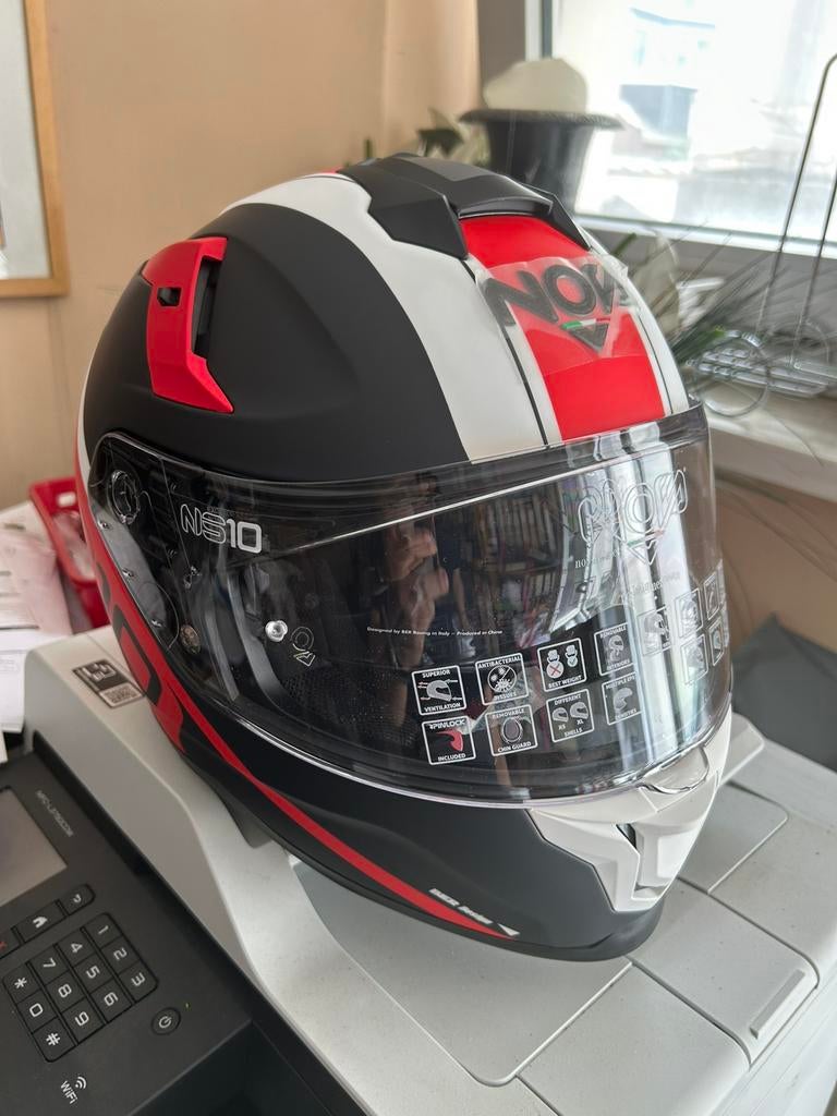 Casque Moto NOX NS10 Neuf, Motos, Autres marques, Casque intégral, Neuf, avec ticket, Hommes