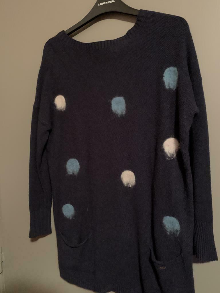Robe courte ou longue tunique lainage dame, Porté, Taille 38/40 (M), Au-dessus du genou