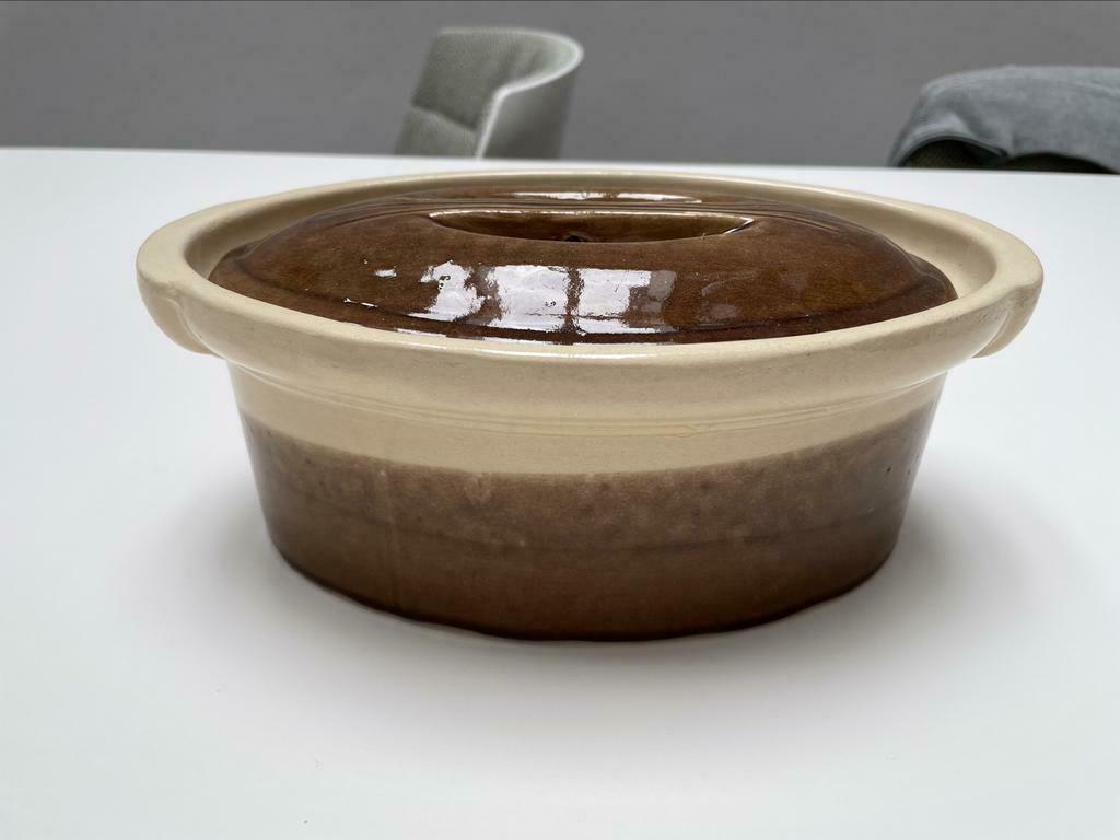 Belle terrine classique en faïence, Enlèvement ou Envoi, Comme neuf, Autres matériaux, Autres types