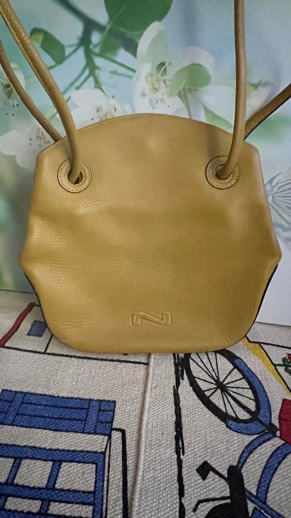 Sac Nathan, Comme neuf, Jaune, Sac à bandoulière