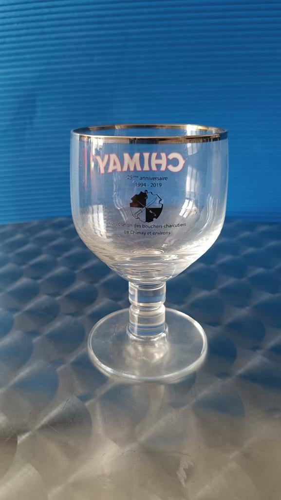 Verre Chimay 18cl, corporation des bouchers charcuteriers, Enlèvement ou Envoi, Comme neuf