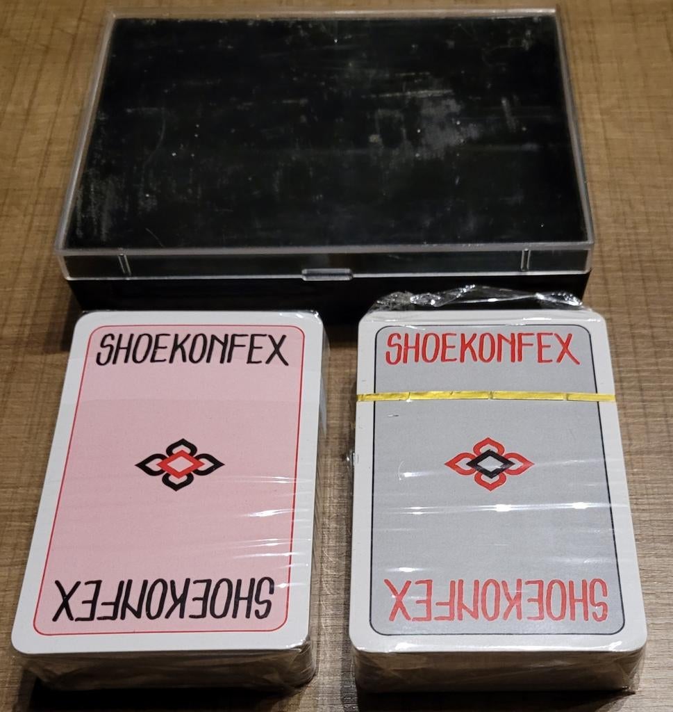 *vintage* speelkaarten + doosje: Shoekonfex (nieuw), Enlèvement ou Envoi, Comme neuf, Carte(s) à jouer