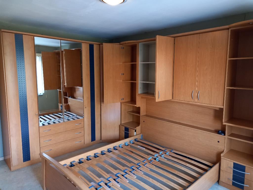 Slaapkamer met kastenwand, Ophalen, Zo goed als nieuw, Tweepersoons