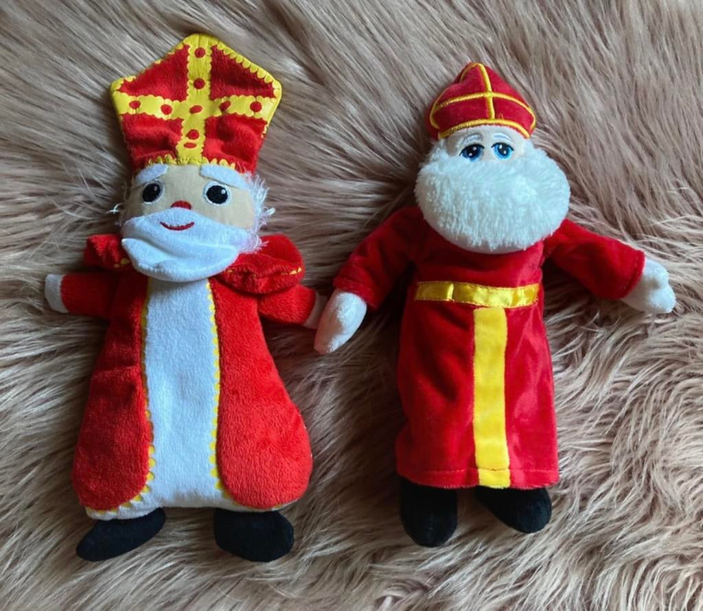 2 Stoffen Sinterklaas poppen, Ophalen of Verzenden, Zo goed als nieuw