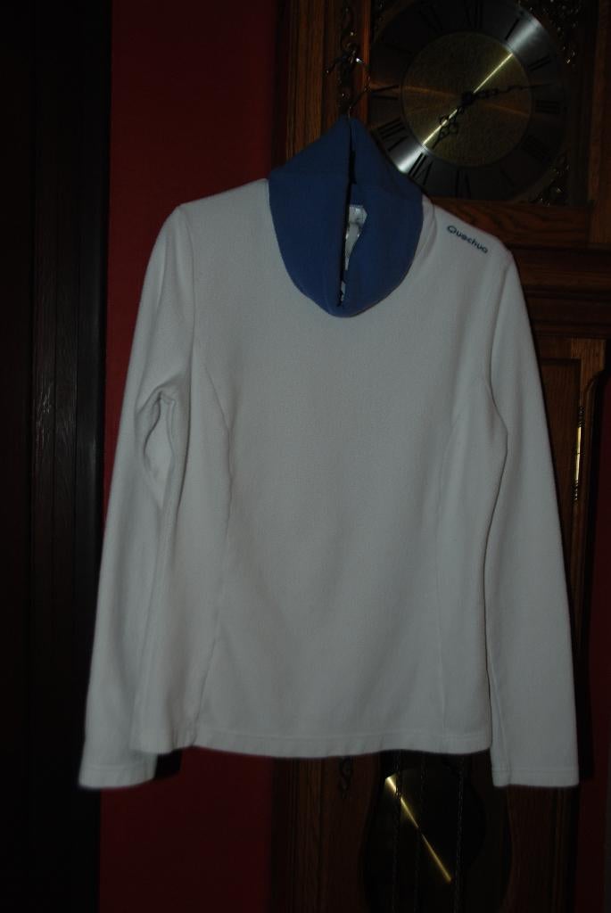 Sweat pull de sport dame"Décathlon"en polar blanc M comme 9, Taille 38/40 (M), Enlèvement ou Envoi, Quechua de Décathlon, Comme neuf