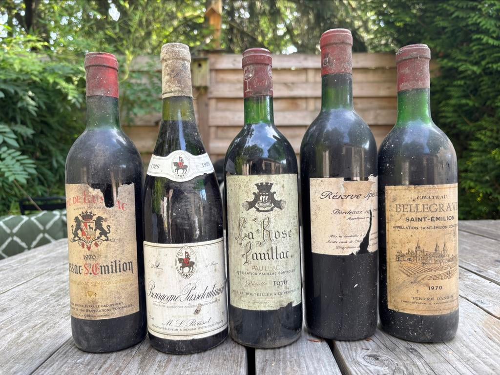 Unieke collectie oude Franse wijnen – Bordeaux & Bourgogne, Verzamelen, Ophalen, Gebruikt, Rode wijn