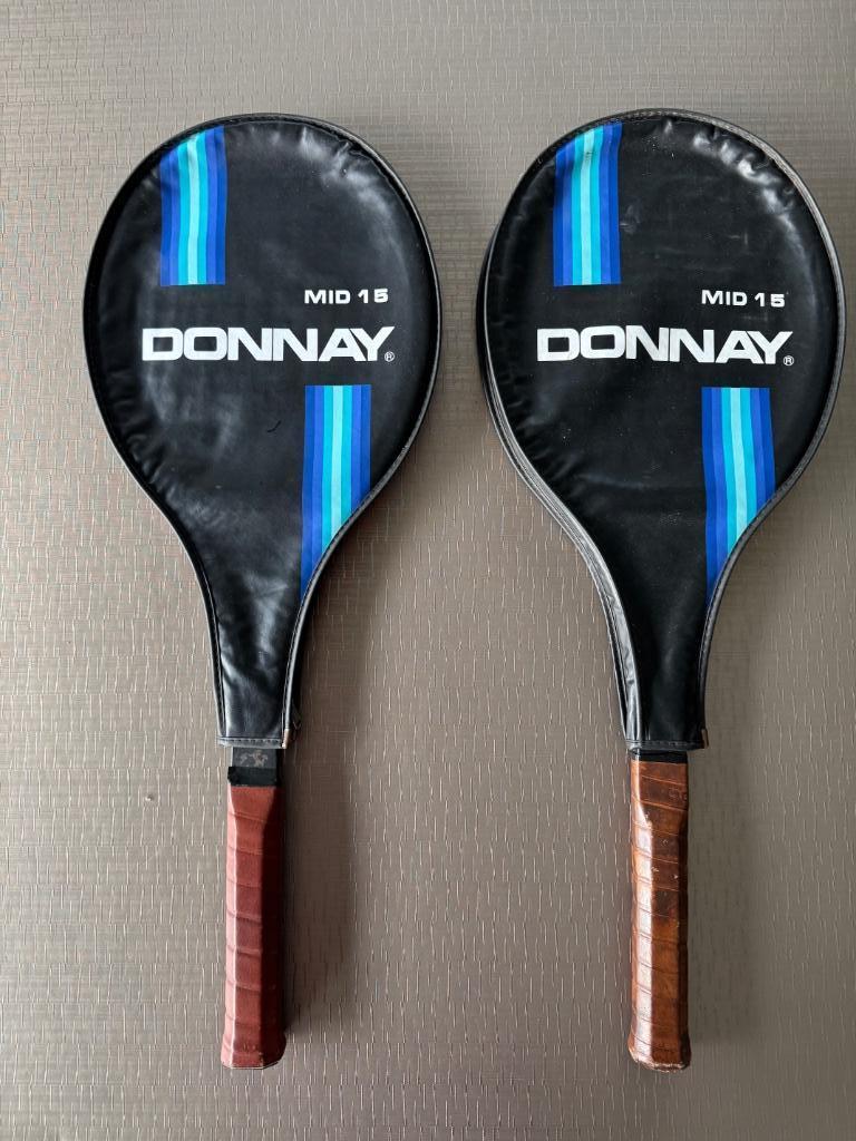Donnay MID 15 Tennisracket - 2 STUKS, Enlèvement ou Envoi, Utilisé, Raquette