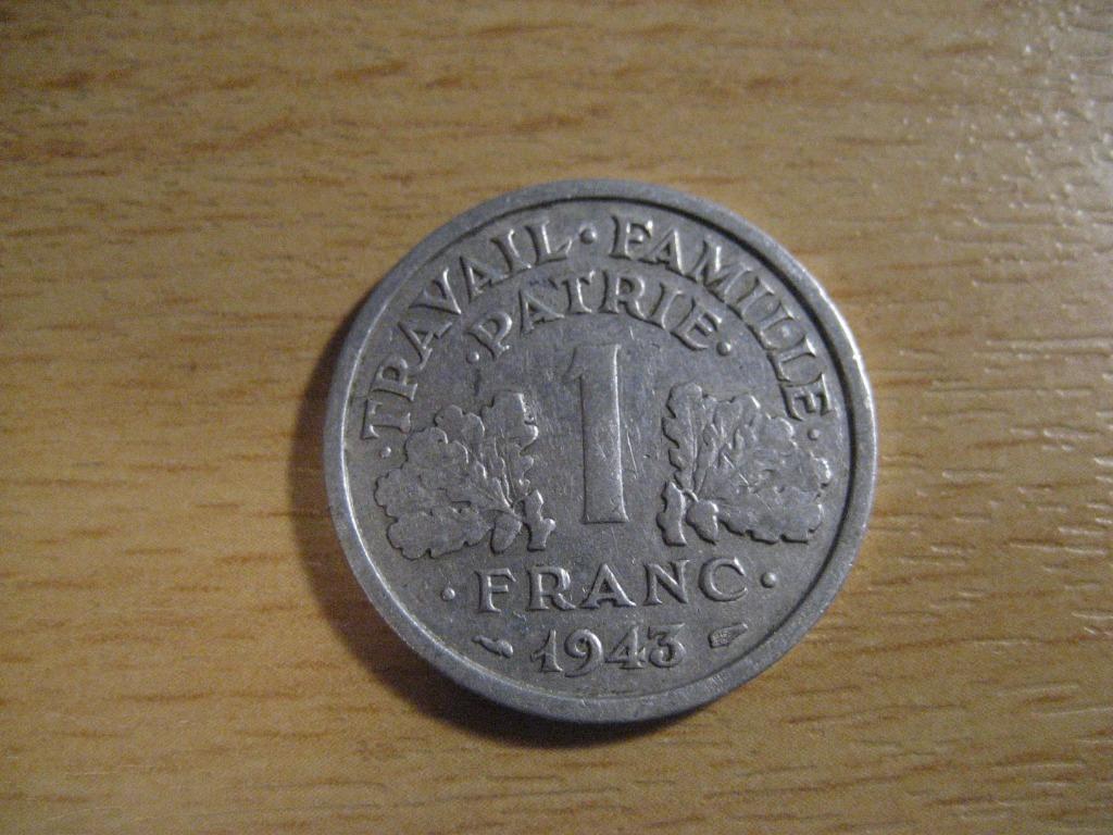 franse munt 1943, Ophalen of Verzenden, Frankrijk, Losse munt