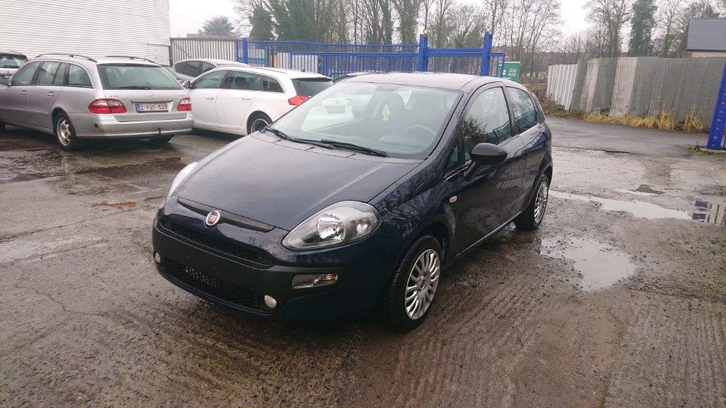 Fiat punto evo 2015 1200cc essence 64000 km export marchand, Voorwielaandrijving, Stof, Blauw, Bedrijf