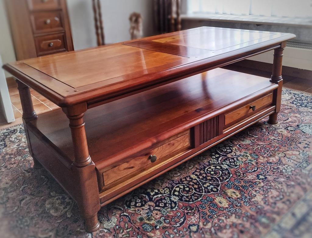 table basse, Maison & Meubles, Tables | Tables de salon, Cerisier, Comme neuf, 100 à 150 cm, Enlèvement