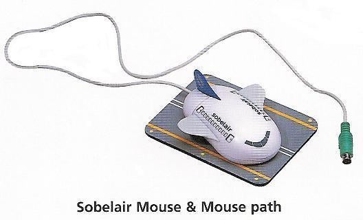 Sabena Sobelair Computer vliegtuig muis landings mat runway, Ophalen of Verzenden, Nieuw