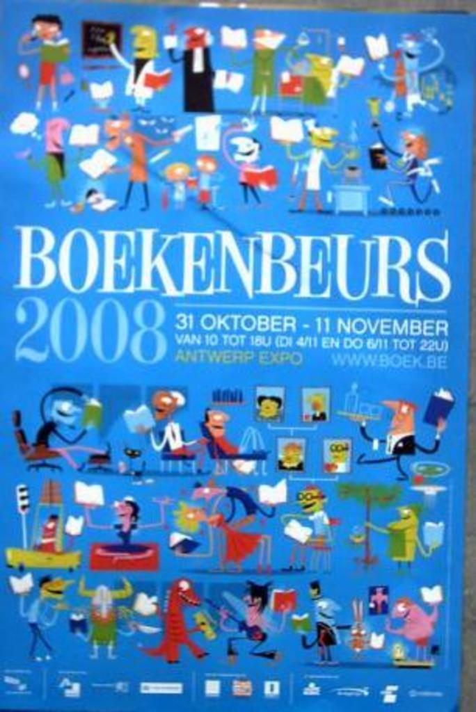 affiche/poster - Boekenbeurs 2008 Antwerp Expo Antwerpen, Verzamelen, Ophalen of Verzenden, Nieuw