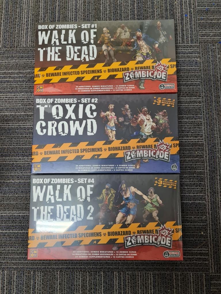 Zombicide 3x Sealed Miniature Expansions, Hobby en Vrije tijd, Gezelschapsspellen | Bordspellen, Ophalen of Verzenden