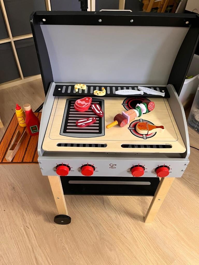 Hape Houten BBQ speelgoed, Enlèvement, Comme neuf