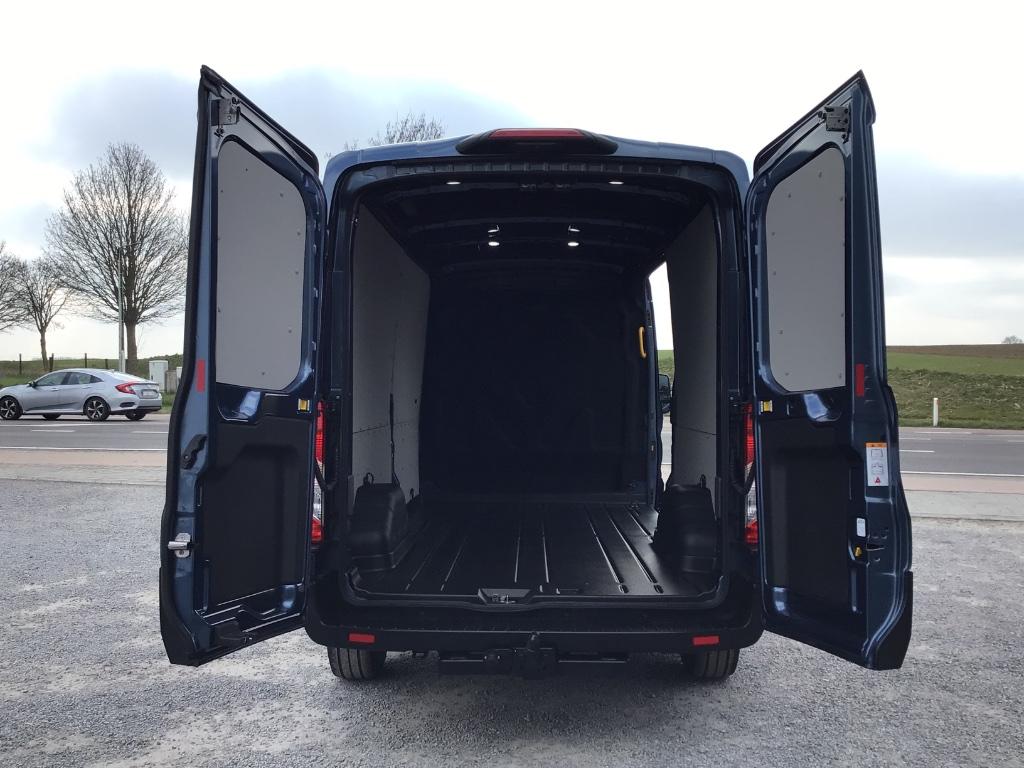 ford transit l3h2 130pk automaat 2023 10km 35900e ex, Euro 6, Entreprise, 3 places, Noir