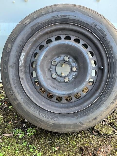 stalen velgen met band 15'' 4 stuks, Auto-onderdelen, Ophalen, 15 inch, Banden en Velgen, Personenwagen