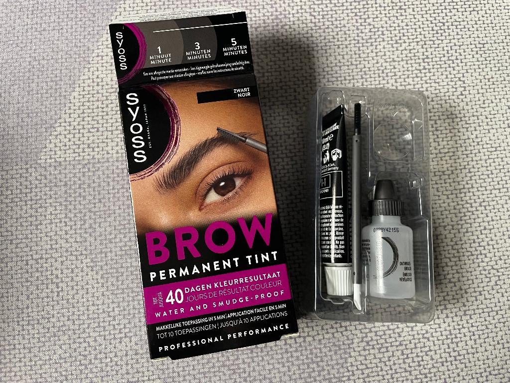 Syoss - Brow Permanent, Ogen, Zwart, Nieuw, Ophalen of Verzenden
