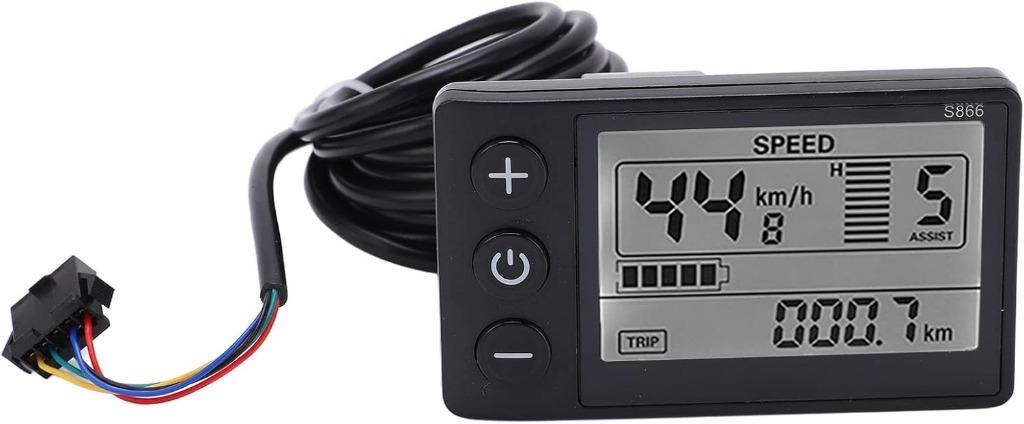 Elektrisch display S866 voor elektrische fiets of scooter, Fietsen en Brommers, Fietsaccessoires | Fietscomputers, Nieuw, Waterdicht