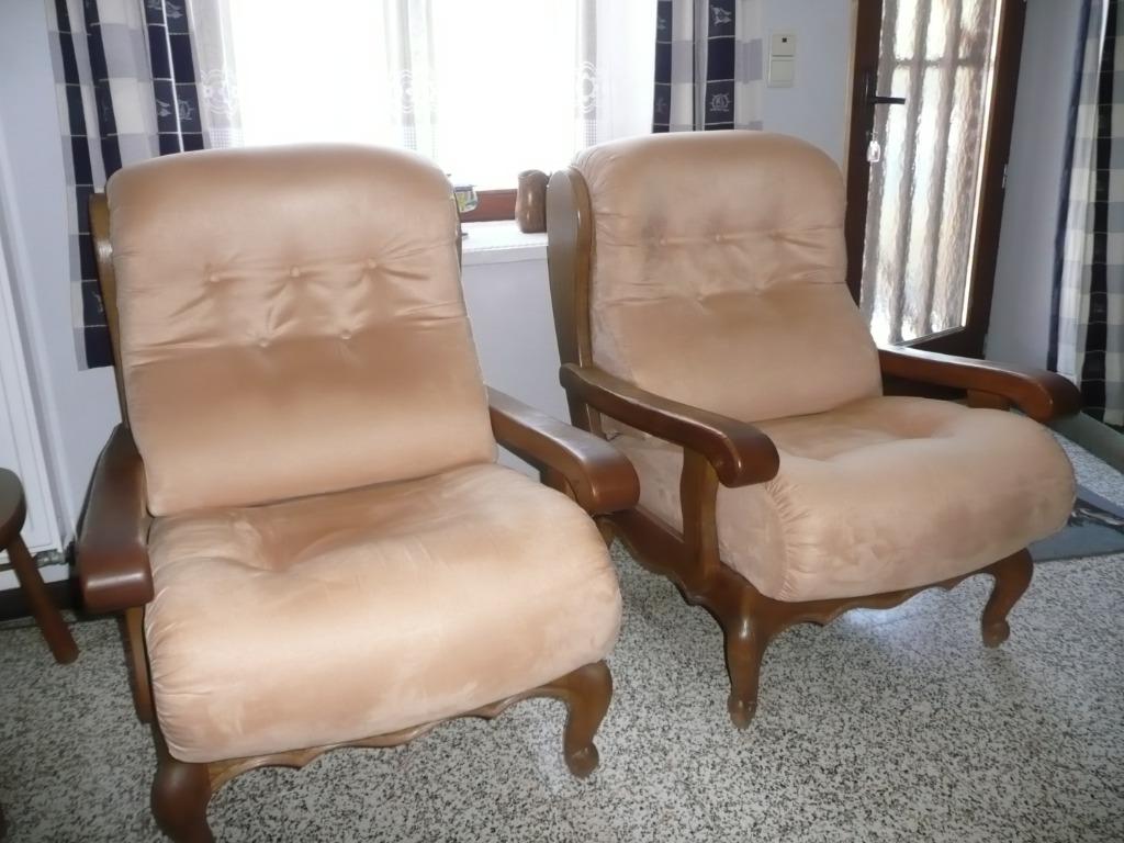 FAUTEUILS AVEC NOUVEAUX MOUSSES ET TISSUS, 75 à 100 cm, Enlèvement, Utilisé, 50 à 75 cm