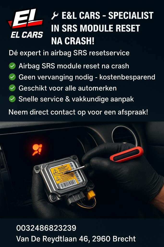 L'airbag SRS réinitialise tous les modèles, Enlèvement ou Envoi