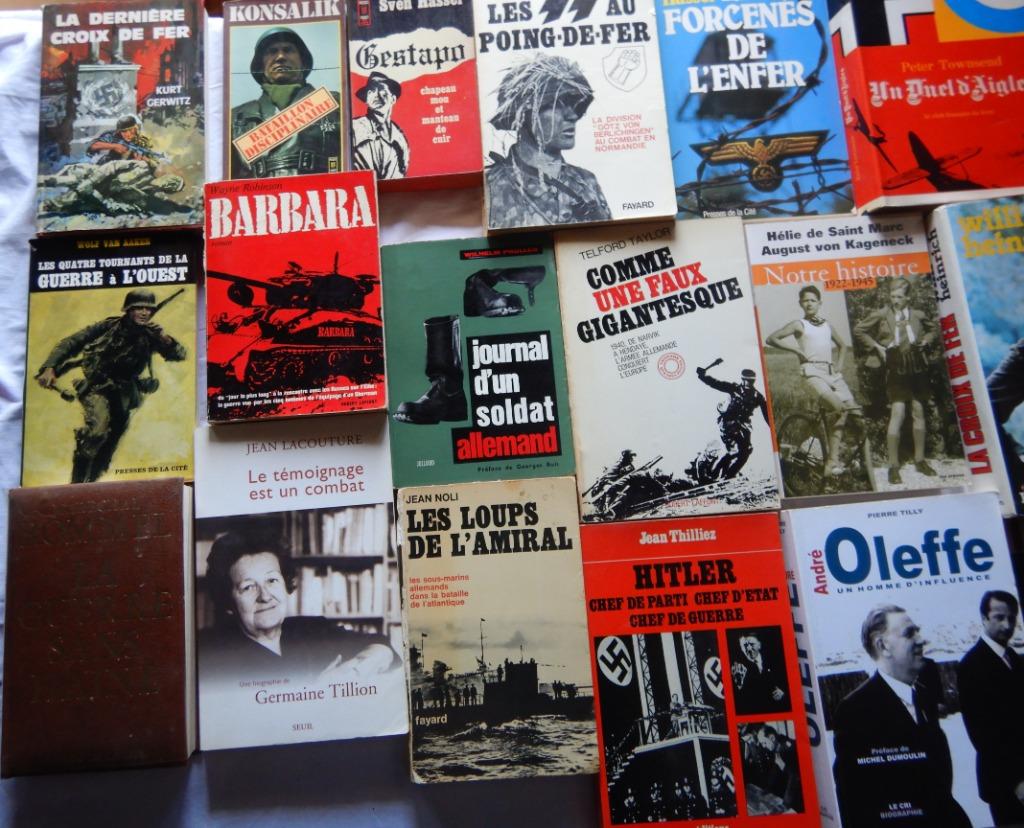 Lot de 20 livres de la guerre en bon état., Enlèvement ou Envoi