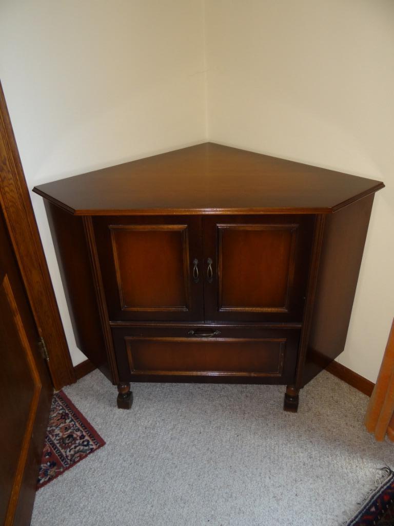 hoekkast, Huis en Inrichting, Kasten | Vitrinekasten, Ophalen, Gebruikt, 100 tot 150 cm, Minder dan 100 cm