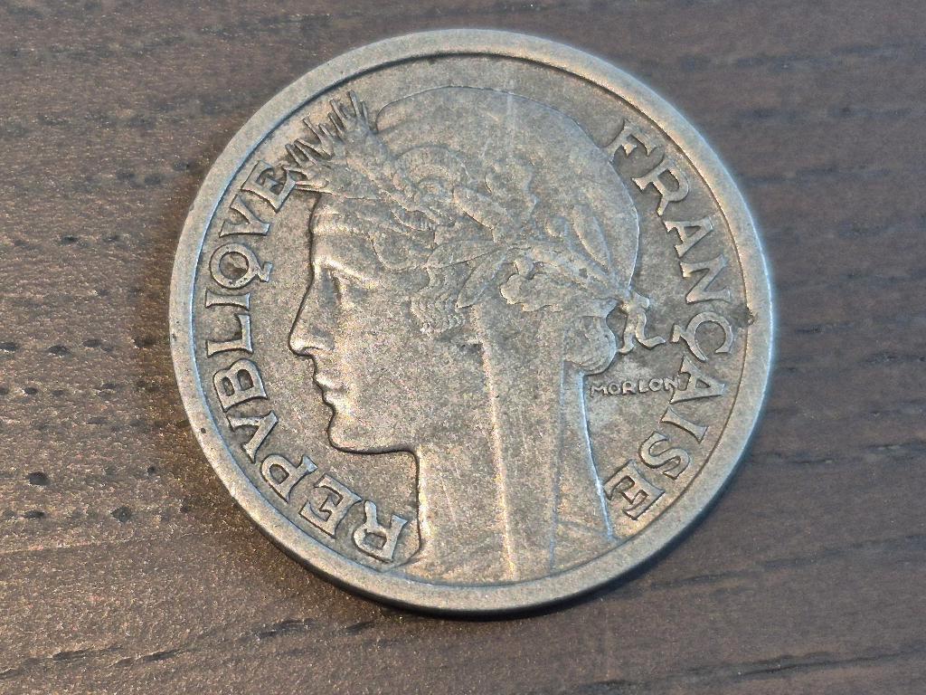 Munt RF Morlon 1946 2 francs, Ophalen of Verzenden, Frankrijk