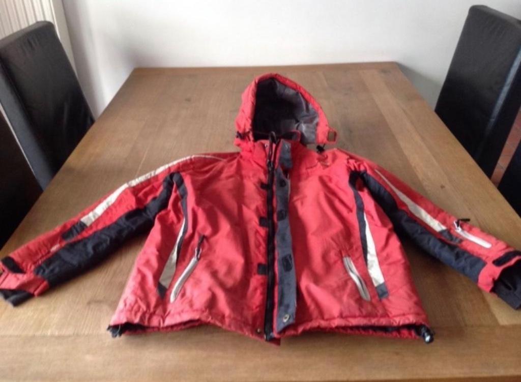 Rode ski-jas maat 164, Ophalen of Verzenden, Gebruikt, Ski, Kleding