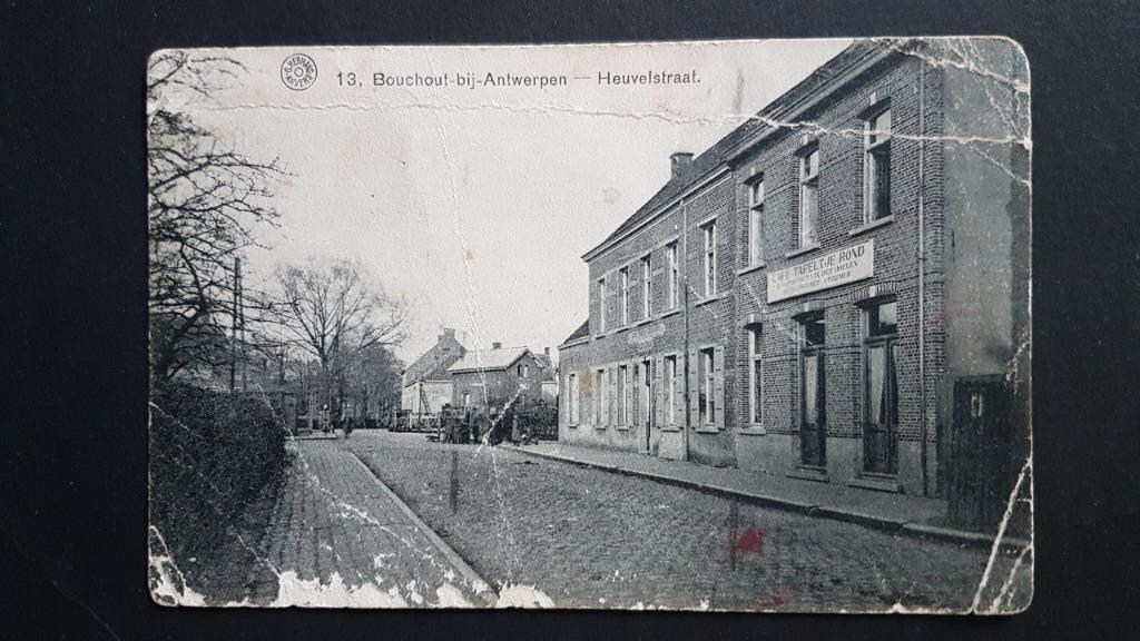 Boechout Bouchout Antwerpen Heuvelstraat Café Tafeltje Rond, Verzenden, Voor 1920, Ongelopen, Antwerpen