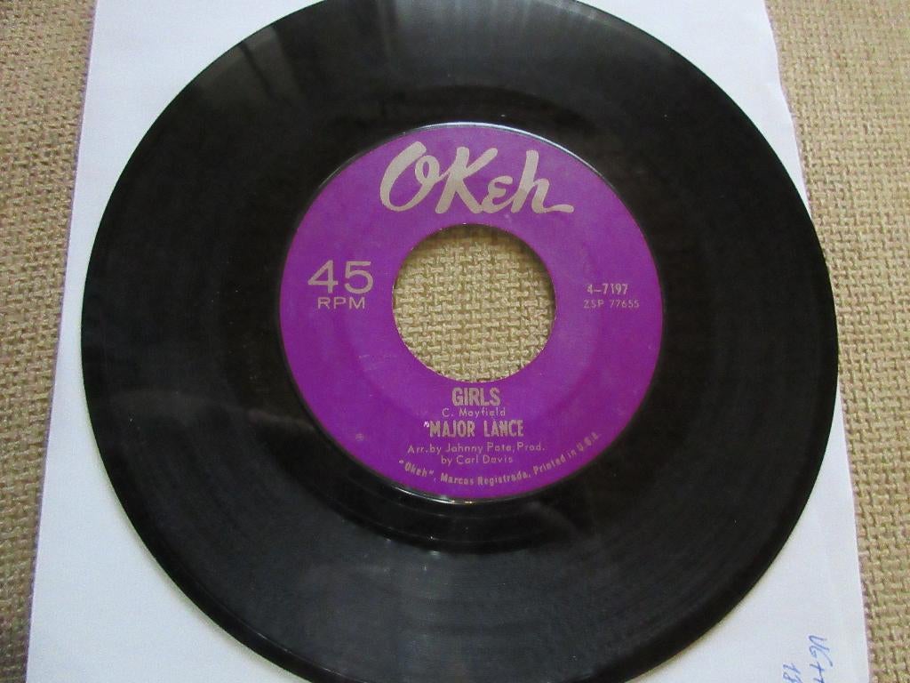 Major Lance ‎– Girls / It Ain't No Use, Enlèvement ou Envoi, Utilisé, R&B et Soul