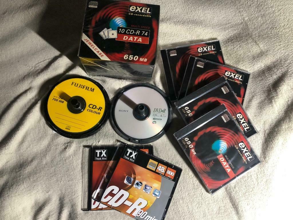 28x cd rom + DVD recordable, Ophalen of Verzenden, Nieuw, Cd