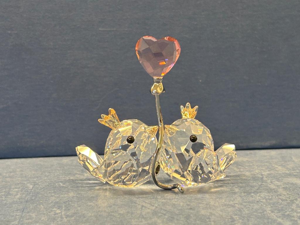Swarovski Tortelduiven roze hart., Enlèvement ou Envoi, Neuf, Figurine