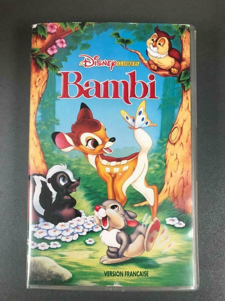 VHS Bambi, Enlèvement ou Envoi, Dessin animé, Tous les âges, Utilisé