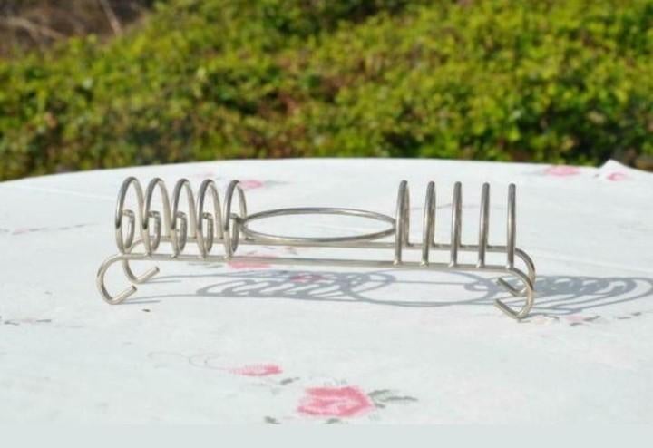 § porte toasts en inox, Antiek en Kunst, Antiek | Woonaccessoires, Ophalen of Verzenden