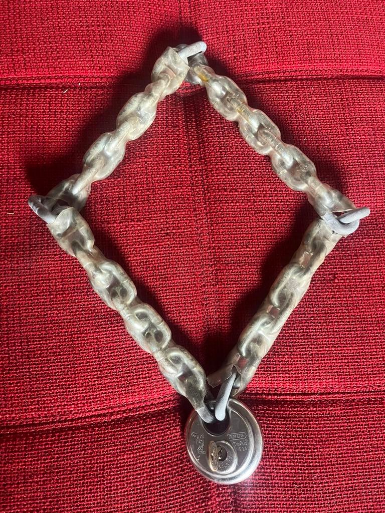 Abus Diskus Kettingslot 100cm, Ophalen of Verzenden, Zo goed als nieuw