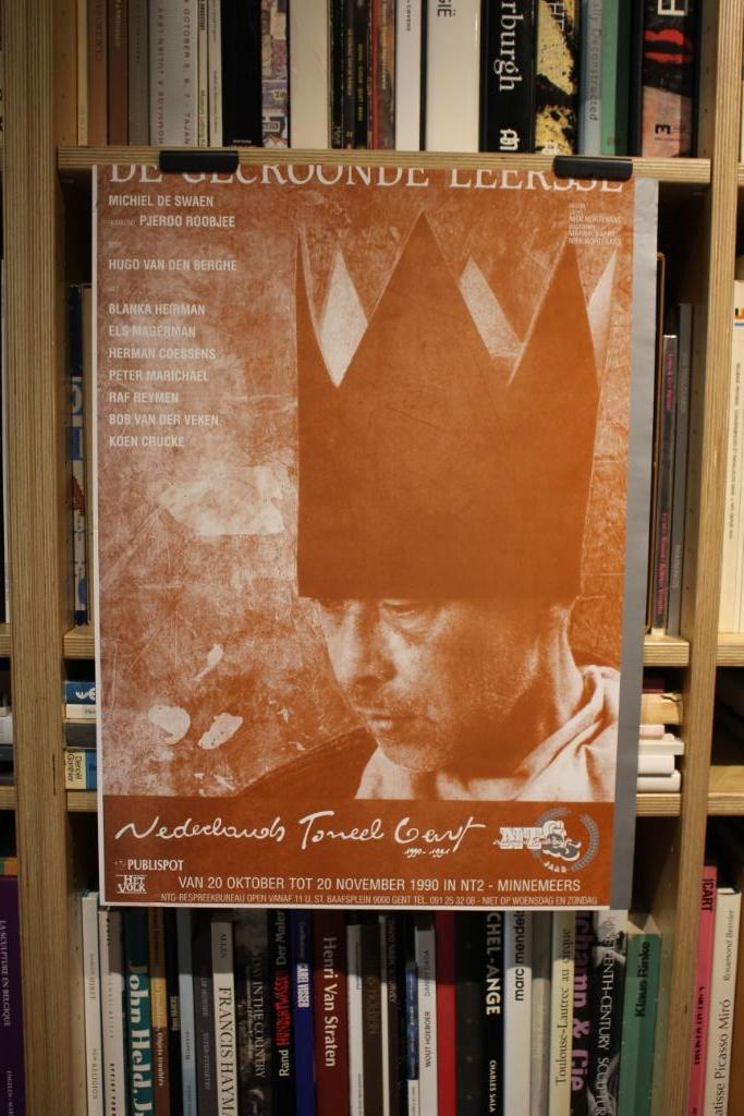 PJEROO ROOBJEE - De Gecroonde Leersse. affiche 1990, Ophalen of Verzenden