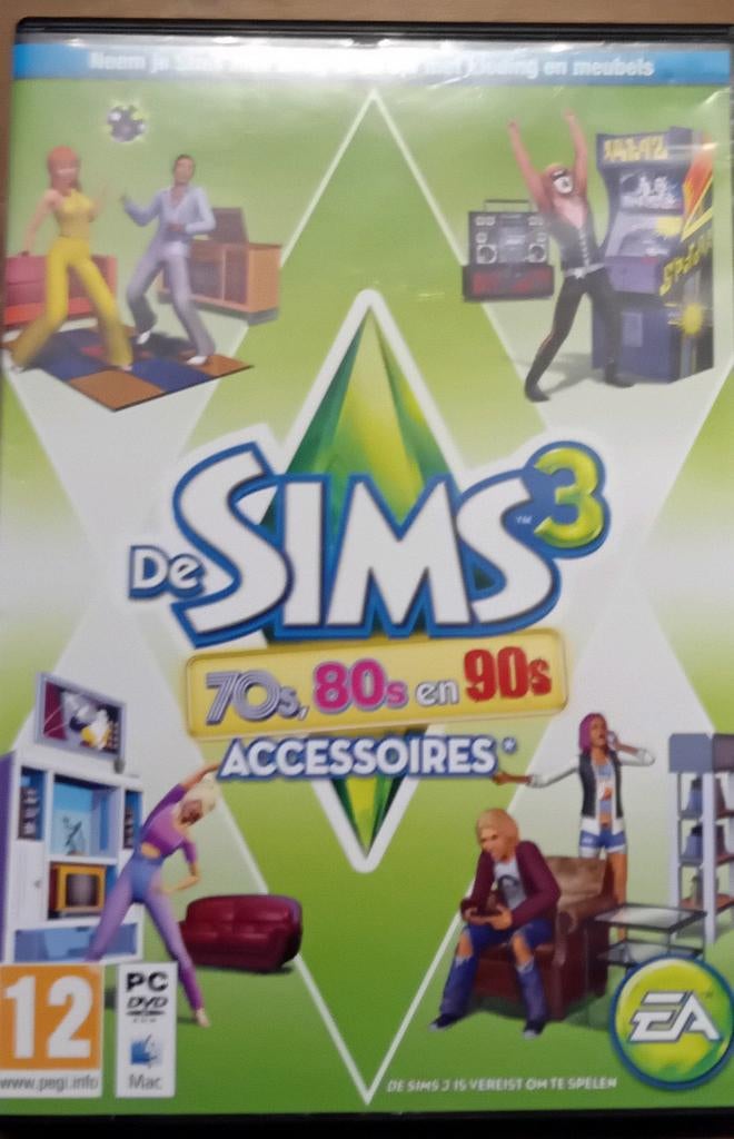 DVD-Rom Les Sims 3 des années 70, 80 et 90 pour PC, Enlèvement ou Envoi, Utilisé