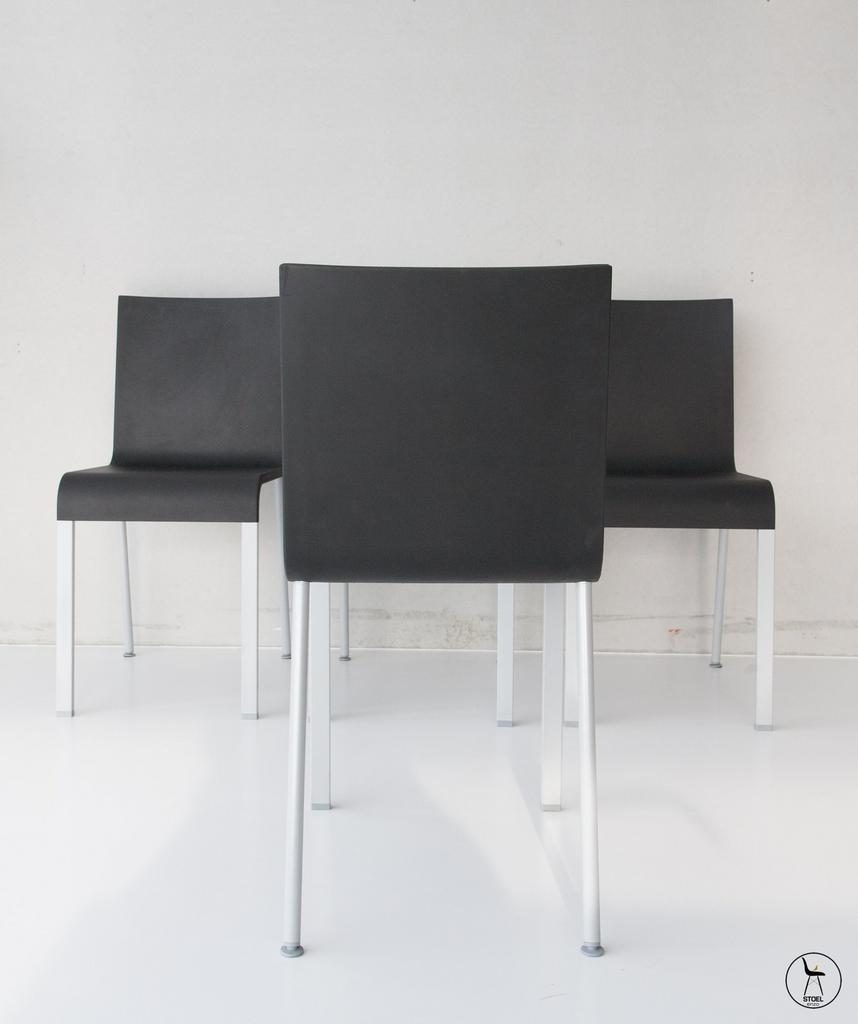 Vitra Maarten van severen niet stapelbare stoelen, Huis en Inrichting, Ophalen of Verzenden, Zo goed als nieuw, Zwart